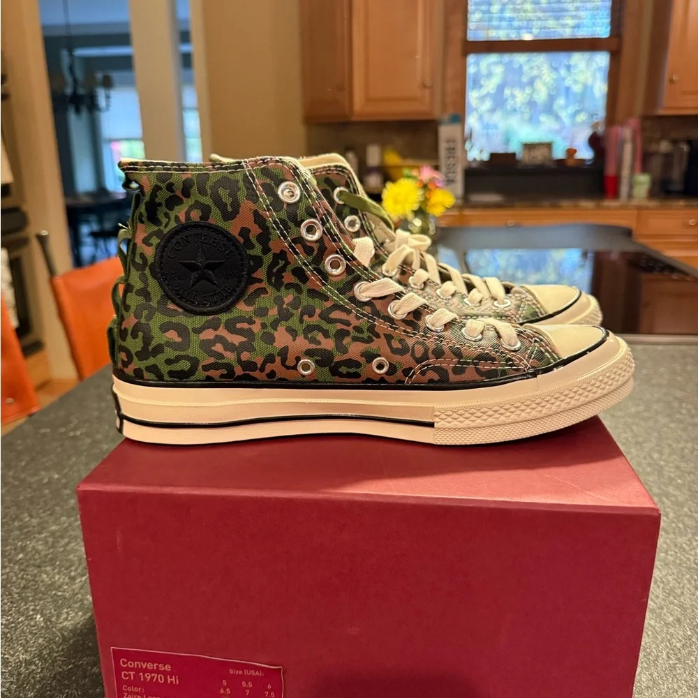 CONVERSE x CONCEPTS unisex CT 1970 HI ZAIRE LEOPARD CAMO SNEAKERS